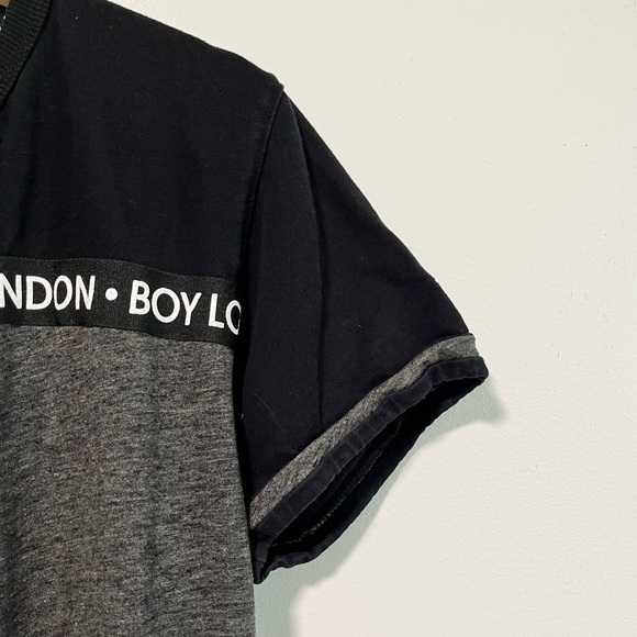 Boy London Gray & Black Logo Graphic T-Shirt - Pit to Pit 21.5” - Picture 10 of 12